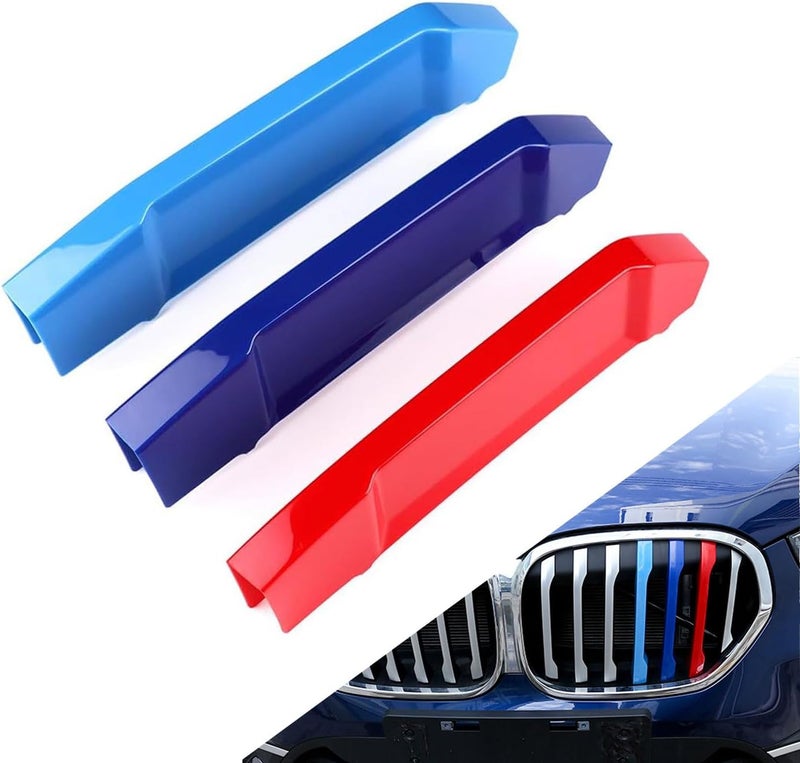 WITRRTIW Automotive grille Insert Trims Strips Front Center Kidney Grilles Compatible with 2016-2019 BMW X1 7-Beams grille insert accessories - Image 1